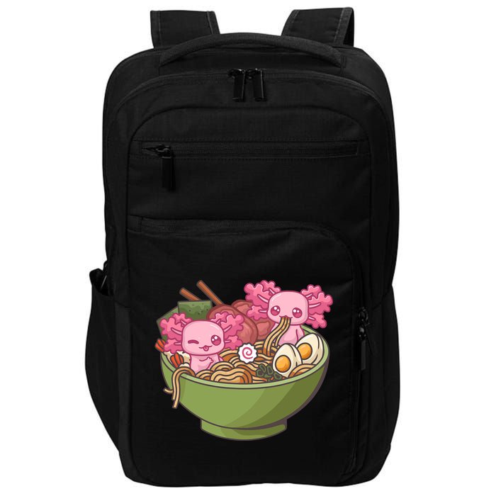 Axolotl Ramen Bowl Kawaii Anime  Impact Tech Backpack
