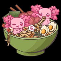 Axolotl Ramen Bowl Kawaii Anime  Impact Tech Backpack