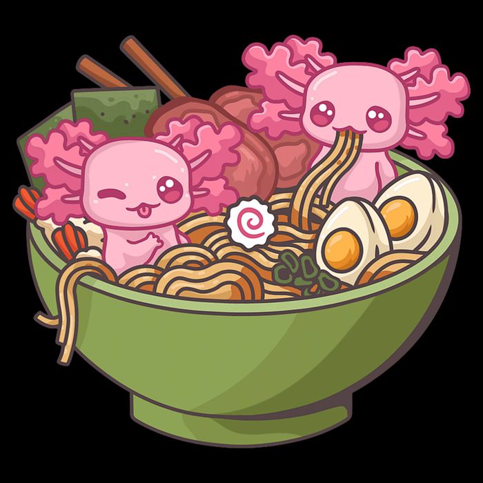 Axolotl Ramen Bowl Kawaii Anime  Impact Tech Backpack