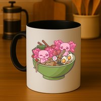 Axolotl Ramen Bowl Kawaii Anime  Mug