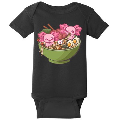 Axolotl Ramen Bowl Kawaii Anime  Baby Bodysuit