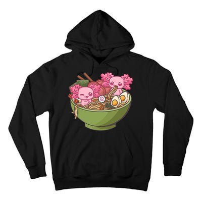 Axolotl Ramen Bowl Kawaii Anime  Tall Hoodie