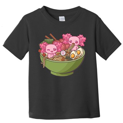 Axolotl Ramen Bowl Kawaii Anime  Toddler T-Shirt