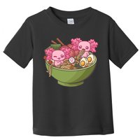 Axolotl Ramen Bowl Kawaii Anime  Toddler T-Shirt