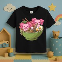 Axolotl Ramen Bowl Kawaii Anime  Toddler T-Shirt