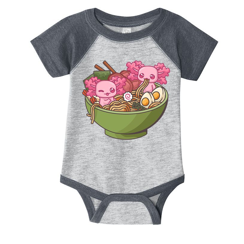 Axolotl Ramen Bowl Kawaii Anime  Infant Baby Jersey Bodysuit