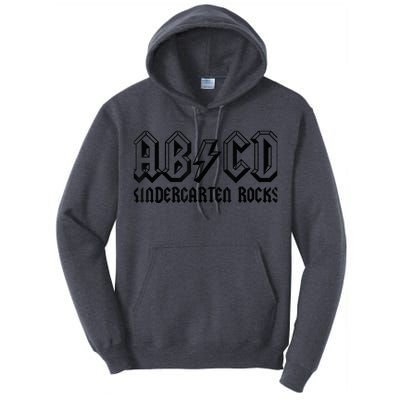 ABCD Rocks Back To School Kindergarten Rocks Funny Teacher Tall Hoodie