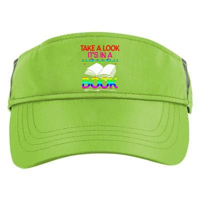 Avid Readers Bookworms Take A Look Its In A Book Lovers Gift Adult Drive Performance Visor