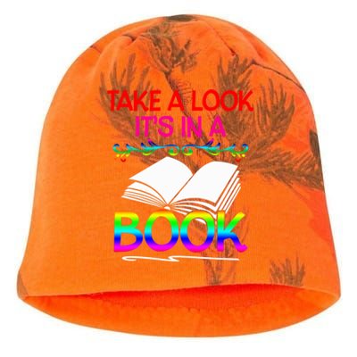 Avid Readers Bookworms Take A Look Its In A Book Lovers Gift Kati - Camo Knit Beanie