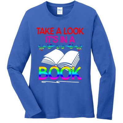 Avid Readers Bookworms Take A Look Its In A Book Lovers Gift Ladies Long Sleeve Shirt