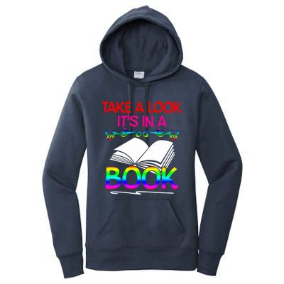 Avid Readers Bookworms Take A Look Its In A Book Lovers Gift Women's Pullover Hoodie