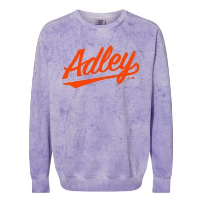 Adley Rutschman Baltimore Text Baltimore Baseball Colorblast Crewneck Sweatshirt