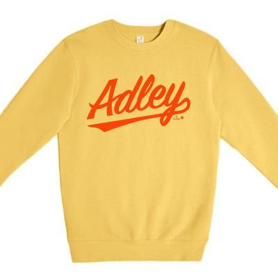 Adley Rutschman Baltimore Text Baltimore Baseball Premium Crewneck Sweatshirt