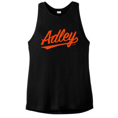 Adley Rutschman Baltimore Text Baltimore Baseball Ladies PosiCharge Tri-Blend Wicking Tank