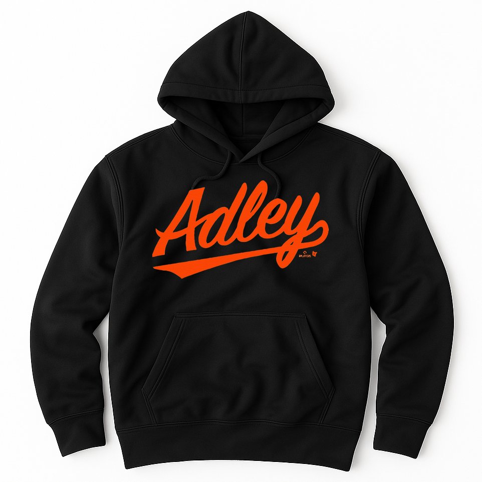 Adley Rutschman Baltimore Text Baltimore Baseball Hoodie