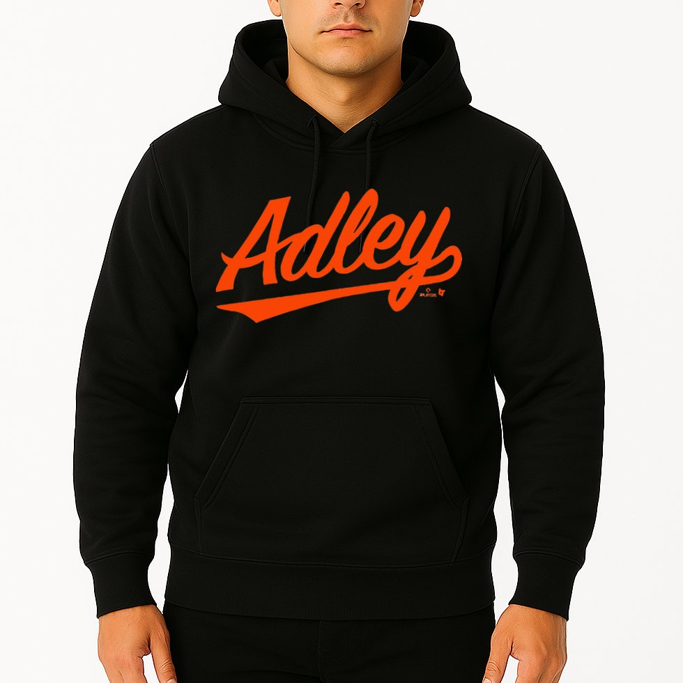 Adley Rutschman Baltimore Text Baltimore Baseball Hoodie