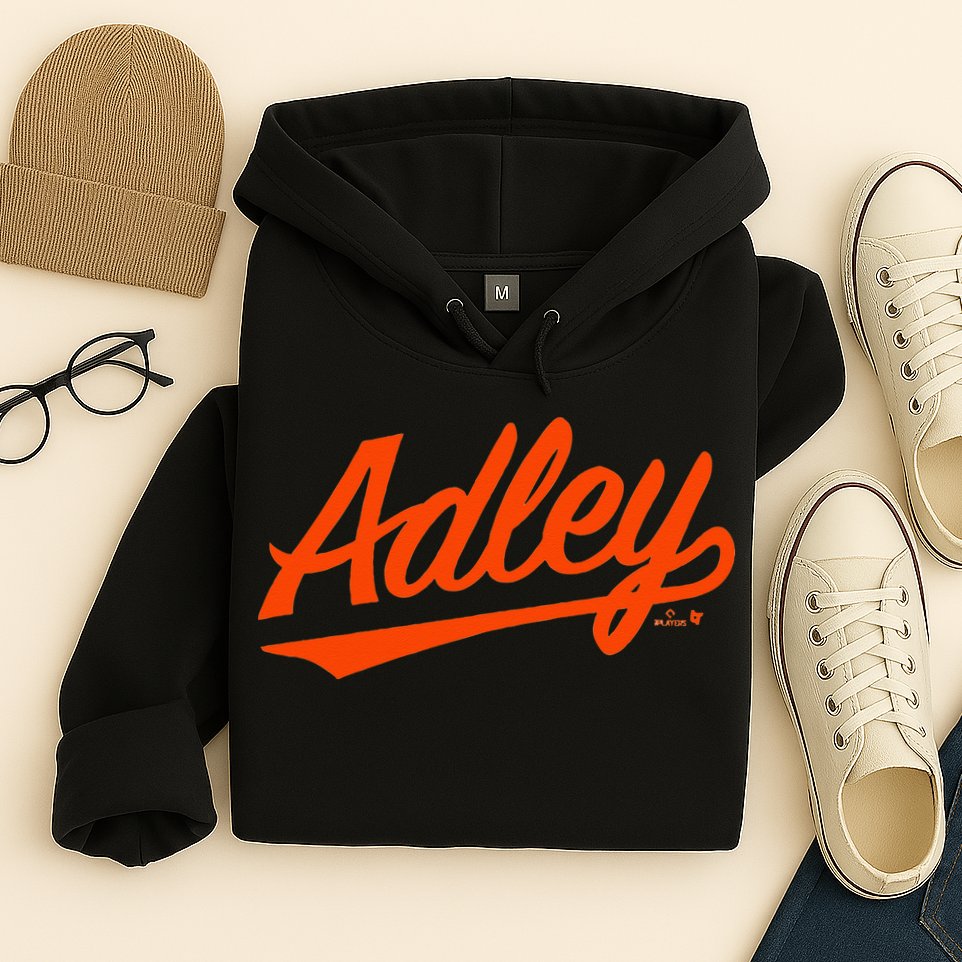 Adley Rutschman Baltimore Text Baltimore Baseball Hoodie