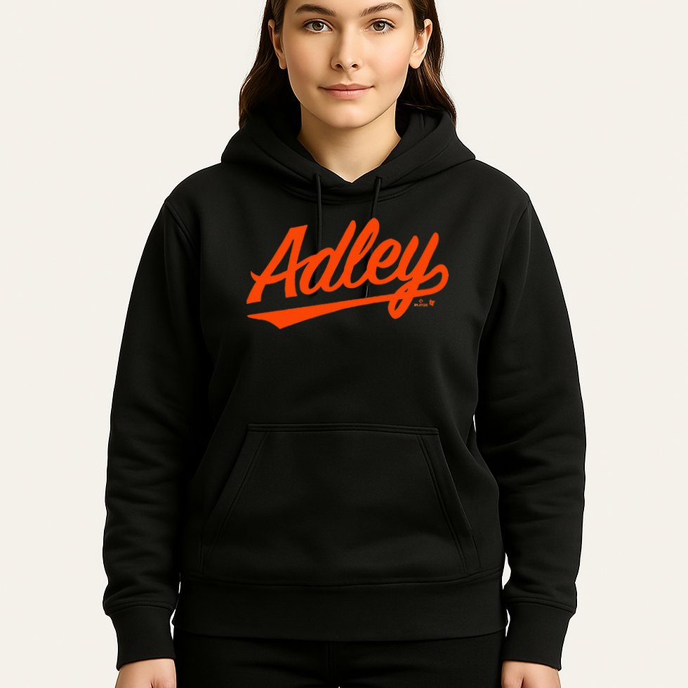 Adley Rutschman Baltimore Text Baltimore Baseball Hoodie