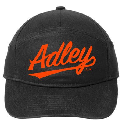 Adley Rutschman Baltimore Text Baltimore Baseball 7-Panel Snapback Hat
