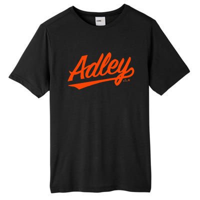 Adley Rutschman Baltimore Text Baltimore Baseball Tall Fusion ChromaSoft Performance T-Shirt