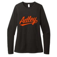 Adley Rutschman Baltimore Text Baltimore Baseball Womens CVC Long Sleeve Shirt