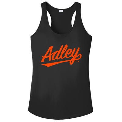 Adley Rutschman Baltimore Text Baltimore Baseball Ladies PosiCharge Competitor Racerback Tank