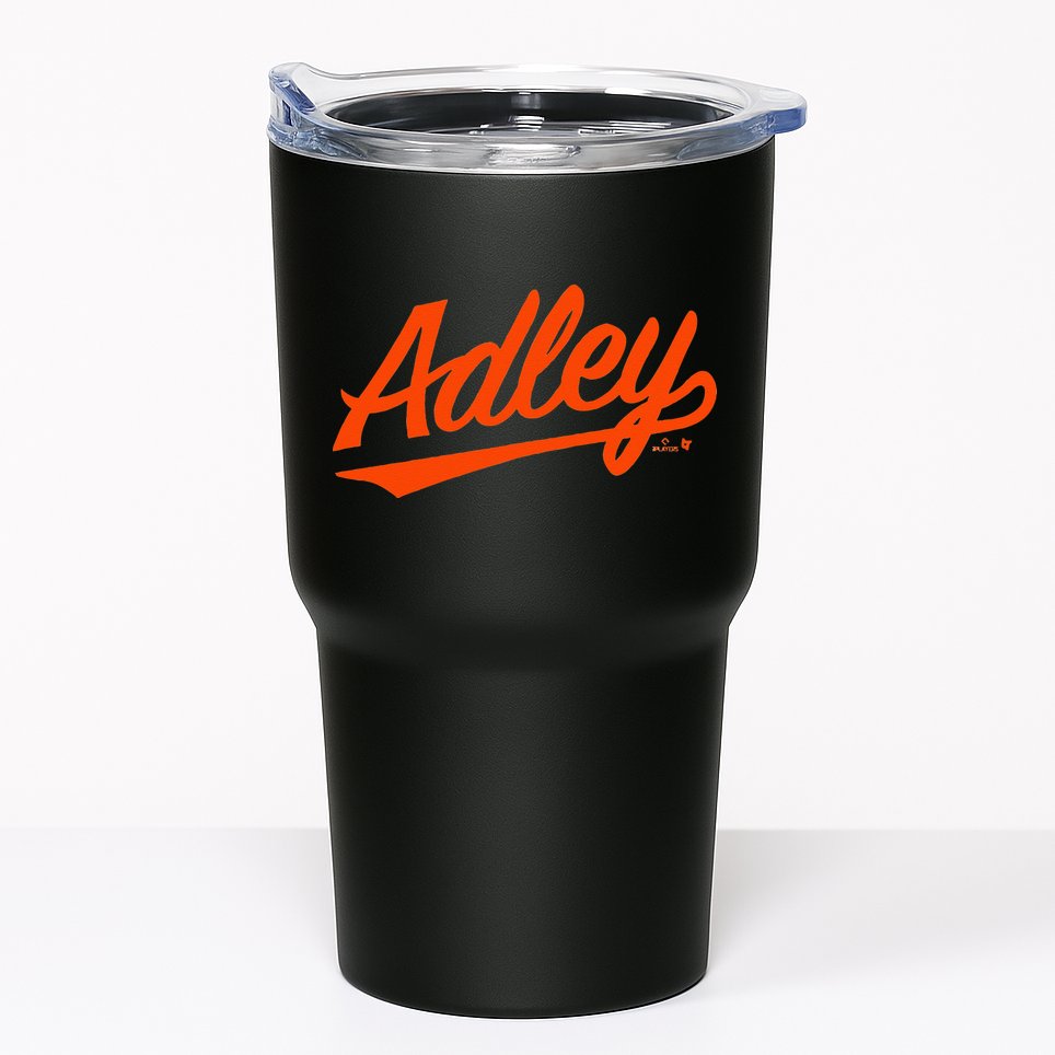 Adley Rutschman Baltimore Text Baltimore Baseball Tumbler