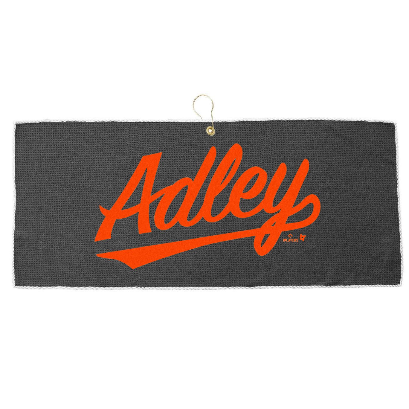 Adley Rutschman Baltimore Text Baltimore Baseball Large Microfiber Waffle Golf Towel