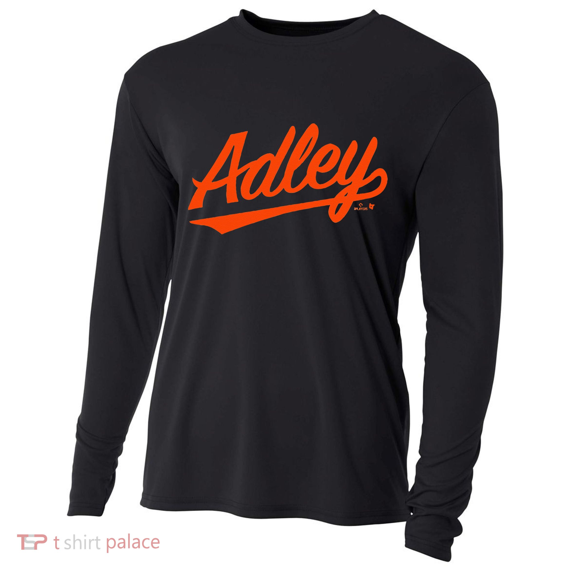 Adley Rutschman Baltimore Text Baltimore Baseball Cooling Performance Long Sleeve Crew