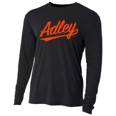 Adley Rutschman Baltimore Text Baltimore Baseball Cooling Performance Long Sleeve Crew