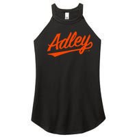 Adley Rutschman Baltimore Text Baltimore Baseball Women's Perfect Tri Rocker Tank