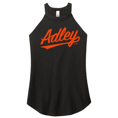 Adley Rutschman Baltimore Text Baltimore Baseball Women's Perfect Tri Rocker Tank