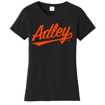 Adley Rutschman Baltimore Text Baltimore Baseball Women's T-Shirt