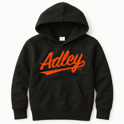 Adley Rutschman Baltimore Text Baltimore Baseball Kids Hoodie