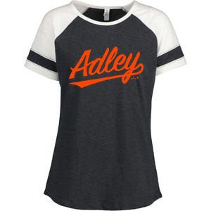 Adley Rutschman Baltimore Text Baltimore Baseball Enza Ladies Jersey Colorblock Tee