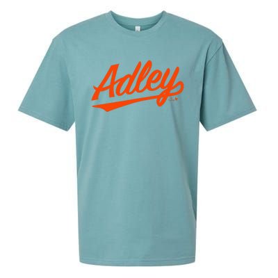 Adley Rutschman Baltimore Text Baltimore Baseball Sueded Cloud Jersey T-Shirt