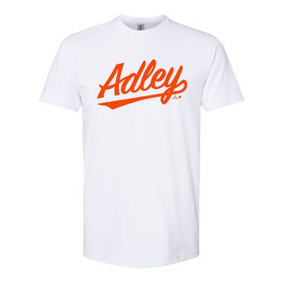 Adley Rutschman Baltimore Text Baltimore Baseball Softstyle CVC T-Shirt