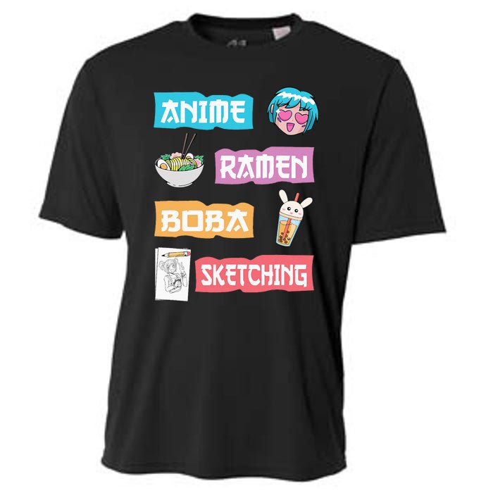 Anime Ra Boba Sketching  Kawaii Anime Lover Merch Gift  Cooling Performance Crew T-Shirt