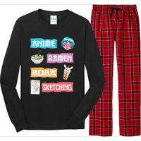 Anime Ra Boba Sketching  Kawaii Anime Lover Merch Gift  Long Sleeve Pajama Set