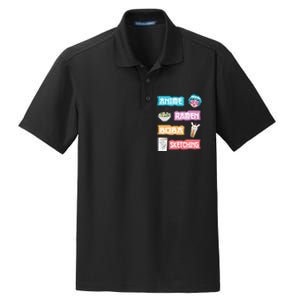 Anime Ra Boba Sketching  Kawaii Anime Lover Merch Gift  Dry Zone Grid Polo