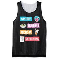 Anime Ra Boba Sketching  Kawaii Anime Lover Merch Gift  Mesh Reversible Basketball Jersey Tank