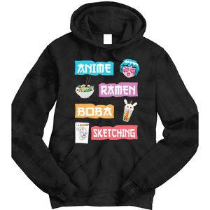 Anime Ra Boba Sketching  Kawaii Anime Lover Merch Gift  Tie Dye Hoodie