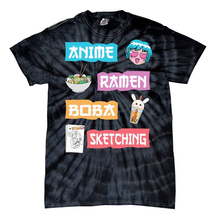 Anime Ra Boba Sketching  Kawaii Anime Lover Merch Gift  Tie-Dye T-Shirt