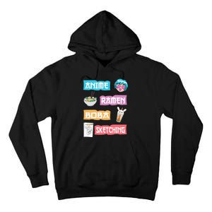 Anime Ra Boba Sketching  Kawaii Anime Lover Merch Gift  Tall Hoodie