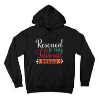 Adorable Rescued Breed Typography Hoodie