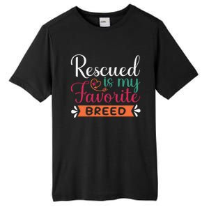 Adorable Rescued Breed Typography Tall Fusion ChromaSoft Performance T-Shirt