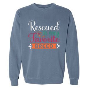 Adorable Rescued Breed Typography Garment-Dyed Sweatshirt