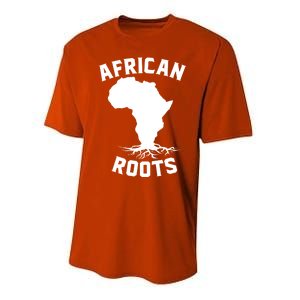 African Roots Black History Month Africa Map Descendants Gift Performance Sprint T-Shirt