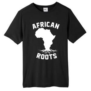 African Roots Black History Month Africa Map Descendants Gift Tall Fusion ChromaSoft Performance T-Shirt