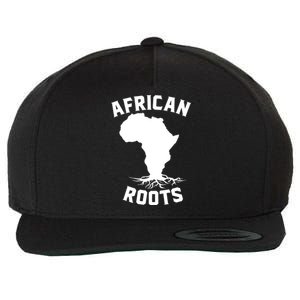 African Roots Black History Month Africa Map Descendants Gift Wool Snapback Cap